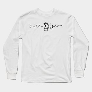 Binomial Identity - Math And Algebra Basics Long Sleeve T-Shirt